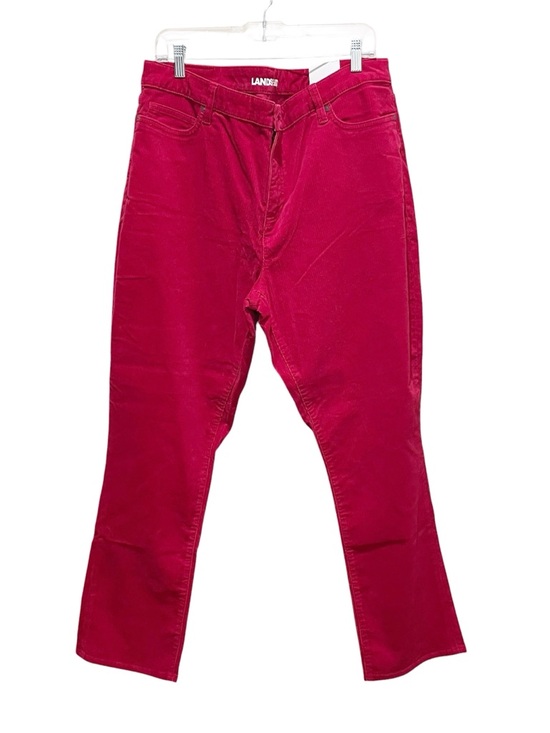 Lands' End Pants - Lands’ End Mid Rise Straight Leg Corduroy Pants Red Women’s Plus Size 18 NWT